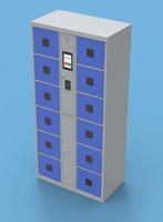 Casier intelligent avec carte RFID, serrure électronique tactile pour bagages, casier de rangement intelligent, casier personnalisable, système de reconnaissance faciale par code QR
