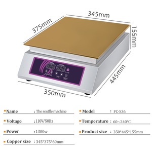 Plancha Teppanyaki Comercial con Máquina para Hacer Panqueques para Restaurantes, Bufés, Bares de Aperitivos y Servicios de Catering - Product Image 2