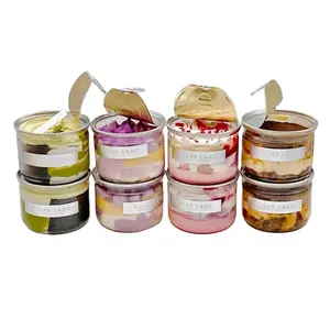 Plastica 350ml 500ml 200ml <span class=keywords><strong>torta</strong></span> può commestibile PET trasparente <span class=keywords><strong>torta</strong></span> <span class=keywords><strong>scatola</strong></span> <span class=keywords><strong>torta</strong></span> <span class=keywords><strong>in</strong></span> una lattina - Product Image 1