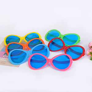 <strong>Blue</strong> Plastic <strong>Glasses</strong> Colored Oval <strong>Glasses</strong> Birthday Decorations Set <strong>Party</strong> Supplies - Product Image 6
