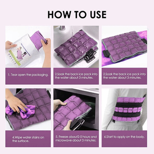 Paquete de gel frío y caliente cómodo de gran tamaño, terapia efectiva para aliviar el dolor de espalda con compresa fría y caliente, paquete de hielo - Product Image 4