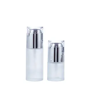 Thân Thiện Với Môi Frosted Glass Spray Chai Đối Với Chăm Sóc Da 30Ml 100Ml Mỹ Phẩm Bơm Glass Frosted Chai Mực Với Vít Cap