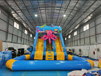Nouveau produit, toboggan gonflable commercial en PVC épaissi, jeux de parc aquatique pour enfants et adultes, location pour fêtes