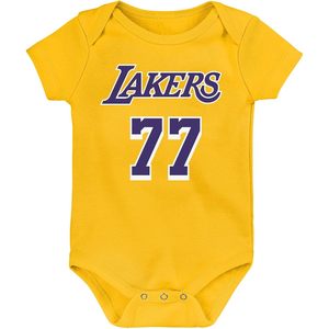 Combinaison pour bébé FOXA Lakers 77 Doncic Jersey, vêtements de basket-ball unisexes pour nourrissons - Product Image 2