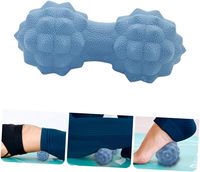 Pelota de masaje de doble punto de presión para yoga y ejercicio, alivia la tensión muscular y miofascial, tipo cacahuete