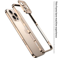 Nouvelle Arrivée : Coque de Protection en Alliage d'Aluminium avec Sangle de Maintien et Dissipation Thermique pour iPhone 16 Pro Max, 15 Plus, 14, 13, 12, 11