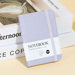 2024 Thick Dotted Monthly Grid Elastic Strap Band PU Custom logo Journal Planner Daily Notebook Vendor - Product Image 3