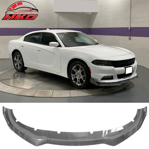 เหมาะสำหรับ Dodge Charger 15-23 ชุดแต่งกันชนหน้าลายคาร์บอนไฟเบอร์ 3 ชิ้น สไตล์ IKON วัสดุ ABS อะไหล่รถยนต์ อุปกรณ์ตกแต่งรถยนต์ - Product Image 1