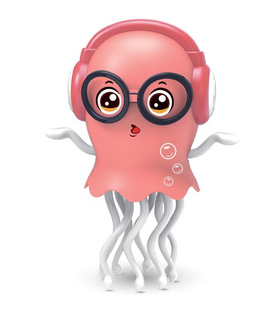 Magical Dancing Octopus Toy Interactive Electric Crawling Squid with Automatic Obstacle Avoidance Sensor LED Lights&Music