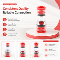 Adaptador Reductor de Microtubo para Cable de Fibra Óptica Soplado por Aire HDPE, Acoplador de Tubo Reductor de Microducto Compatible con Redes