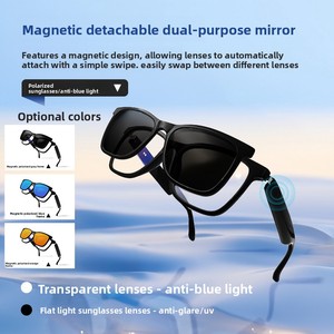 Lentes Magnéticas Desmontables, Gafas Inteligentes, Gafas de Sol para Conducir, Polarizadas, Protección UV y Anti-luz Azul, <span class=keywords><strong>Llamadas</strong></span> BT, Música - Product Image 4