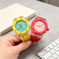 Jettda - Correa de Reloj de Silicona Transparente para Swatc X AP Royal Pop 3 12oclock, Estilo Deportivo