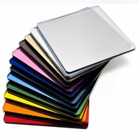 Plaque acrylique miroir multicolore incassable, plaque miroir en plexiglas coloré pour loisirs créatifs et décorations de gâteaux
