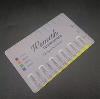 Guitar String Action Gauge Ruler String Pitch Ruler Card Luthier Guitar Fret Leveling Ruler Tool for String Instruments
