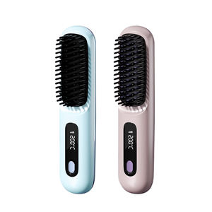 เครื่องหนีบผมแบบพกพา ชาร์จไฟผ่าน USB หน้าจอ LCD ความจุแบตเตอรี่ 1500mah ปรับอุณหภูมิได้ 3 ระดับ ขายส่ง - Product Image 1