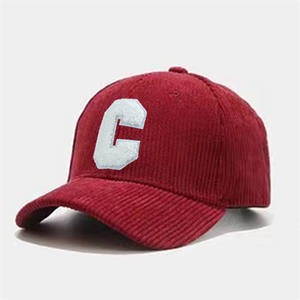 Gorras de béisbol con bordado de toalla personalizables de pana Retro Para hombre y mujer - Product Image 1