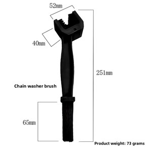 Outils de nettoyage pour vélo de montagne et vélo de route Brosse à volant et rondelle de chaîne pour un nettoyage efficace de la chaîne de vélo - Product Image 6
