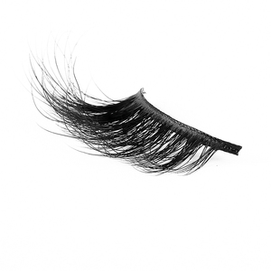 Lông Mi Dài Lông Mi Mới Nửa Lông Mi Nhãn Hiệu Riêng Hàng Tự Nhiên 3d Mink Fur Cotton Stalk Hand Made Black Mink Fur, Fur - Product Image 4