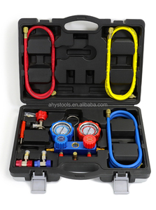 Manifold Refrigeração Manômetro para Ar Condicionado <span class=keywords><strong>Ac</strong></span> Ferramentas Com Visão Vidro Ferramentas Automotivas - Product Image 2