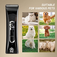 Tondeuse à poils pour animaux de compagnie TP-9980 ABS, kit de toilettage silencieux rechargeable pour chats et chiens