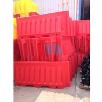 Barricada de construcción, barricadas de plástico temporales PE, División de tráfico, División de tráfico, barricadas, valla llena de agua