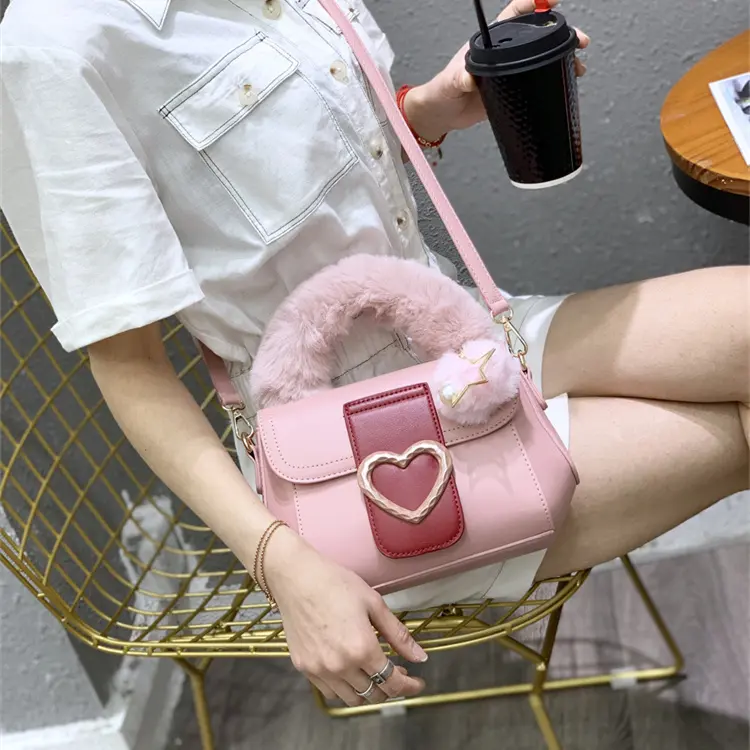 Designer New Student Harajuku College Style Cute Love Pink Bags Messenger Bags For Girls