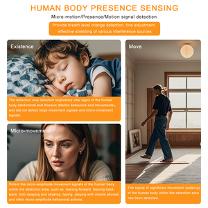 DC12V 24GHz Mini sensore di occupazione soffitto a infrarossi a bassa pressione sensore di movimento e posizione presenza umana - Product Image 4