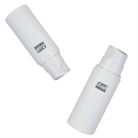 Bouteille de pompe à vide sans air en plastique de luxe de 100ml bouteille de lotion pour le corps rechargeable cosmétique de voyage unique et bouteille de shampooing