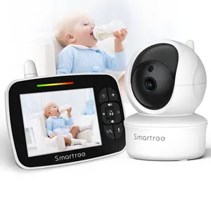 Smartree Monitor Baby Upgraded Smart 3.5Inch Fhd Kids Telefoon Alarm Instelling Babyfoon Voor Nursery