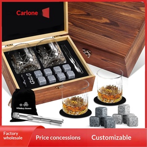 Meilleure Vente 2025 : Ensemble Verres à <span class=keywords><strong>Whisky</strong></span> et à Vin avec Boîte en Bois et Pierres à <span class=keywords><strong>Whisky</strong></span>, Verres en Cristal 60ml pour Hôtels et Cadeaux d'Affaires - Product Image 3
