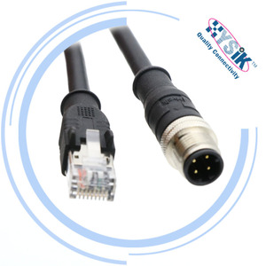 Cavo Profinet M12 Maschio <span class=keywords><strong>0</strong></span> ° RJ45 Maschio <span class=keywords><strong>0</strong></span> ° Cavo M12 a 4 Pin Codifica D da <span class=keywords><strong>2</strong></span>/3/5/10M da Maschio a RJ45 per Connettore Profinet/EtherNet - Product Image 4