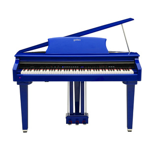 High-gloss Blue 88 Hammer Action Mini-<strong>grand</strong> <strong>Piano</strong> Digital <strong>Piano</strong> with Bench - Product Image 2
