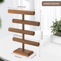 Vente chaude en bois grand porte-bracelets organisateur bracelet support de rangement porte-bracelet en bois massif