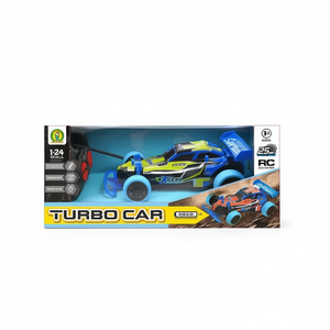 Turbo Car Rc 1 24 Scale <b>Remote</b> Control Racing Toy Car With Lights And Sounds For Kids Age 3 Plus - Product Image 2