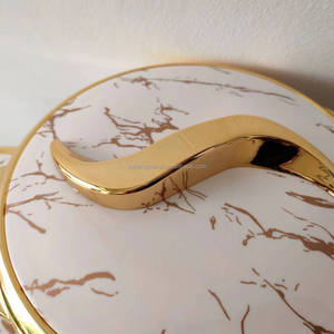 Kotak Makan Mewah Bulat Penahan Panas, Wadah Makan Siang Termal, Wadah Isolasi Termal untuk Idul Fitri Muslim 1.5+2+2.5L Casserole - Product Image 2