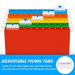 Lot de 60 dossiers suspendus grande capacité, format lettre, renforcés, robustes, extensibles de 3 pouces, pour documents volumineux - Product Image 5