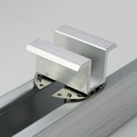 Support photovoltaïque personnalisé en acier inoxydable 304, pièce de connexion solaire conductrice pour sol, double fourche isolante