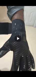 Guantes de Portero de Cuero de Estilo Moderno, Transpirables, Color Negro, Alta Calidad de Roziv Sports - Product Image 3