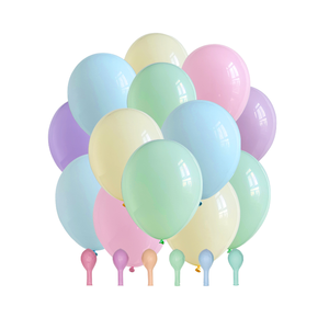 Ballons en latex brillants de haute qualité, 12 pouces, colorés, rétro, macaron, perlés, pour fête d'anniversaire, biodégradables, accessoires en gros - Product Image 1