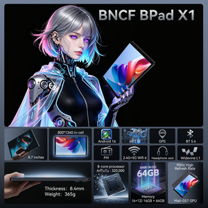 Tablette D802R Écran 8,68 pouces Résolution 800x1340 Android 16 Processeur ASR8662 Mémoire 4 Go + 64 Go Wi-Fi double bande 5G Type-C - Product Image 2
