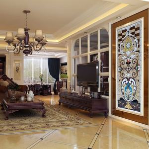 Iluminación de Puertas y Ventanas de Vidrio Mosaico de Colores Estilo Tiffany Personalizada - Product Image 4