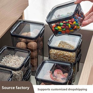 Cedar Space <strong>Kitchen</strong> Food <strong>Storage</strong> Container Sealed Air-Tight Moisture-Proof Plastic <strong>Storage</strong> <strong>Jar</strong> <strong>for</strong> Coffee Tea and Grains - Product Image 2