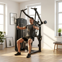 Máquina de Polea Comercial JW-NP309 para Gimnasio, con Manijas Convergentes para Ejercicios de Espalda y Brazos, Entrenamiento Muscular, Acero al Carbono, Fitness