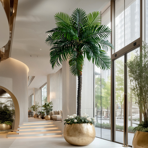 Chất lượng cao trang trí trong nhà ánh sáng lên cây cọ ngoài trời cây dừa nhân tạo cho trong nhà ngoài trời khách sạn trang trí nội thất - Product Image 4