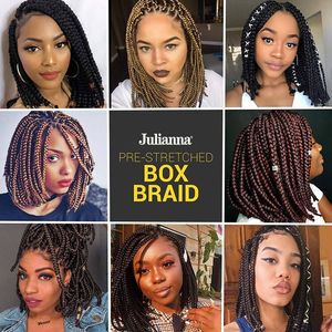 Julianna 14 18 22 24 Inch Kanekalon Synthetic Braiding Hair <strong>Kids</strong> Cabelos Box <strong>Braid</strong> Cacheado T27 Pre Loop Box <strong>Braid</strong> Crochet Hair - Product Image 6