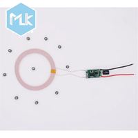 MLK 200mm Long Range Wireless Mini LED Induction Coil Kit Lampu LED Induktif 24V untuk Kerajinan Seni, Tambahkan Kesenangan dan Kreativitas