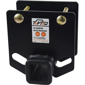 อะแดปเตอร์ตัวรับกันชนรถบ้าน Toptow ขนาด 2 นิ้ว รับน้ำหนักได้ 3500 ปอนด์ ใช้ได้กับกันชนทรงสี่เหลี่ยมขนาด 4 x 4 นิ้ว - Product Image 3