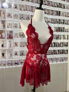 HLY Lingerie sexy pour femme Teddy Body en dentelle transparente Sous-vêtements sexy pour femme Lingerie érotique sans entrejambe pour 18 filles - Product Image 6