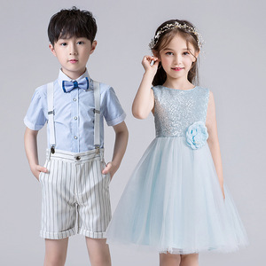 Trajes para Actuaciones de Coro Infantil, Vestidos Azules para Recitación de Poesía en Jardín de Infancia, Primaria y Secundaria, Actuaciones de Danza - Product Image 2