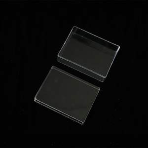 Transparent Playing Card <b>Box</b> Rectangle Plastic Storage Desktop Organizer Covered 20g <b>Empty</b> <b>Box</b> Standing Type - Product Image 3